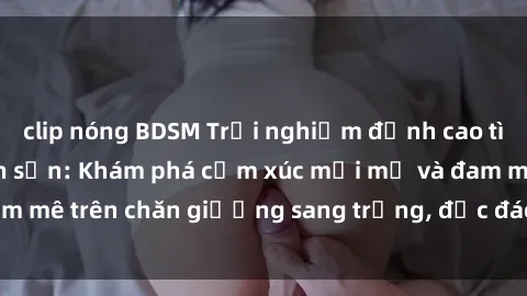 clip nóng BDSM Trải nghiệm đỉnh cao tình yêu tại sex khách sạn: Khám phá cảm xúc mới mẻ và đam mê trên chăn giường sang trọng, độc đáo, không giới hạn.